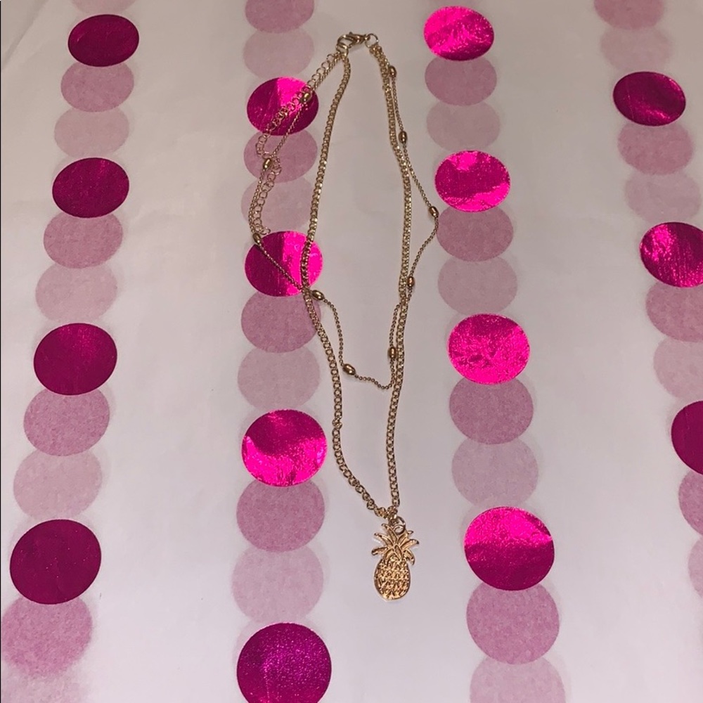 Pineapple necklace gold - Picture 4 of 6